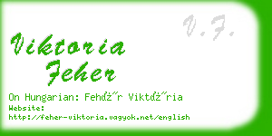 viktoria feher business card